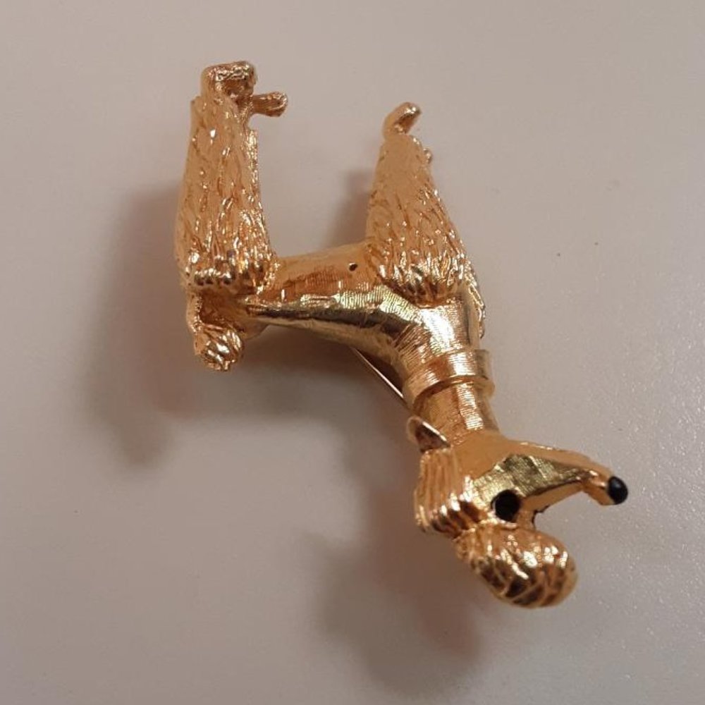 Marcel Boucher Gold Tone Poodle Pin / Brooch - Picture 3 of 14
